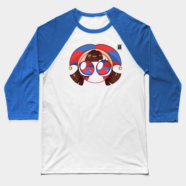 Cute Pomni Icon Baseball T-Shirt by MitsuDai